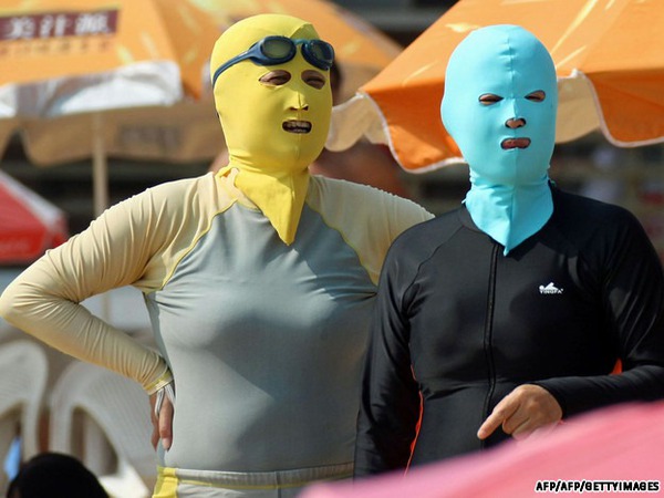 Thời trang tắm biển chống nắng chỉ có ở Trung Quốc 7